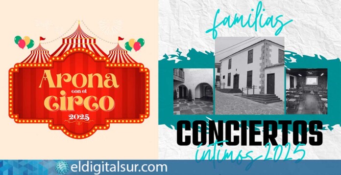 Agenda-Cultural-Arona-030925 Conciertos Íntimos y Arona con el Circo 2025 acercan la cultura al municipio