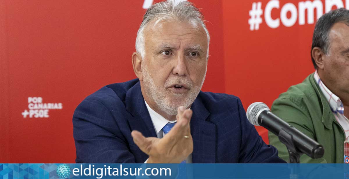 El secretario general del PSOE Canarias y Ministro, Ángel Víctor Torres