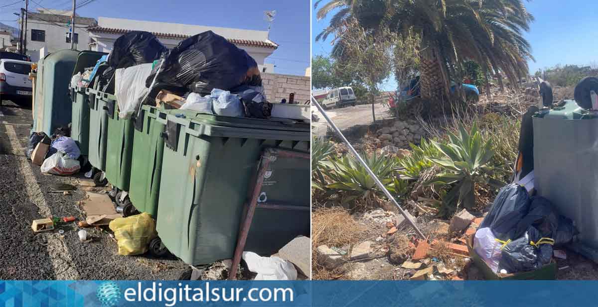 Zonas del municipio de Arico acumulando basura