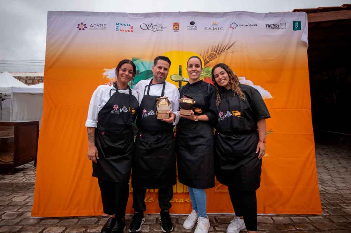 Ganadores del 8º Certamen Regional de Gastronomía de Canarias en las categorías de cocina y pastelería