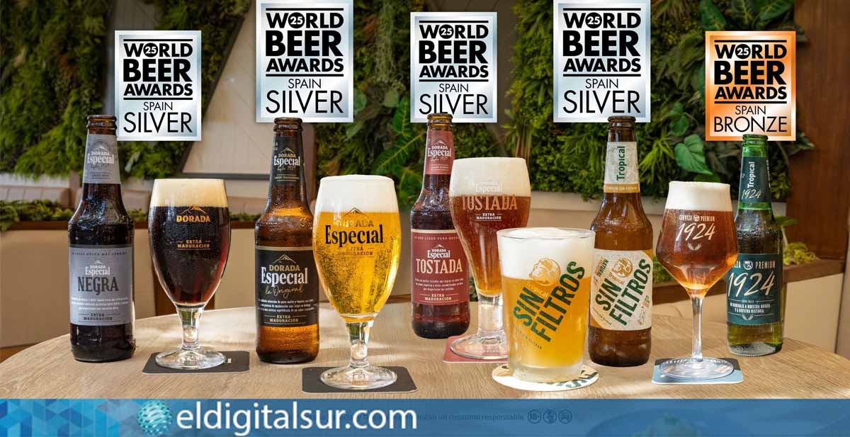 Selección de las cervezas premiadas de Compañía Cervecera de Canarias