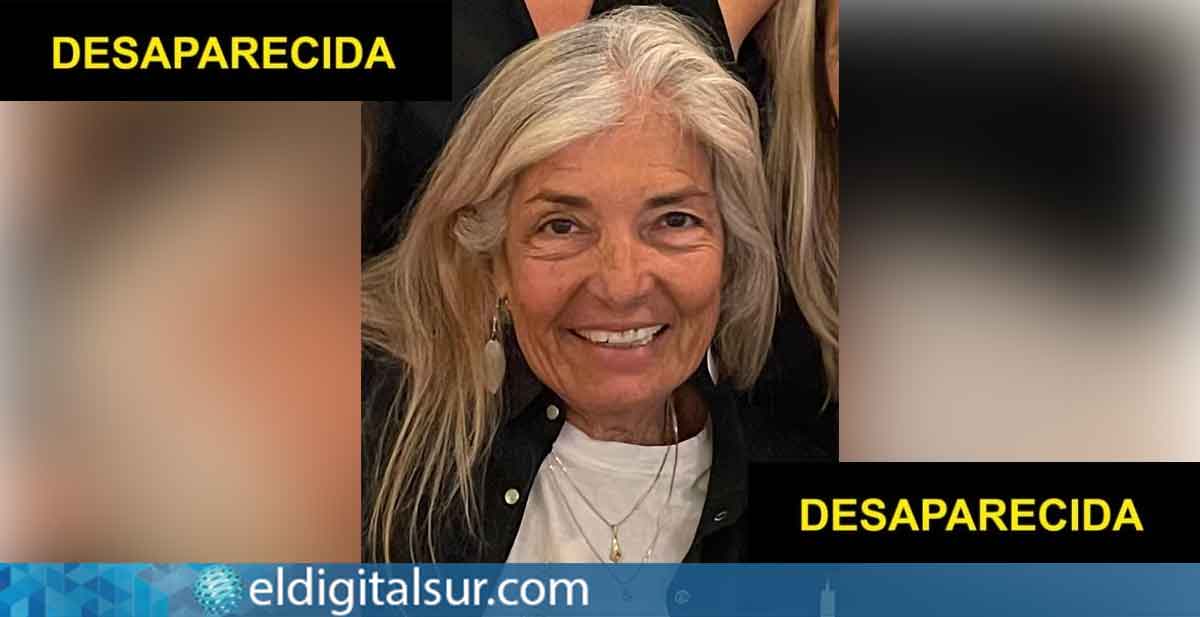 Cartel difundido por la Guardia Civil con la imagen de la mujer de 75 años desaparecida
