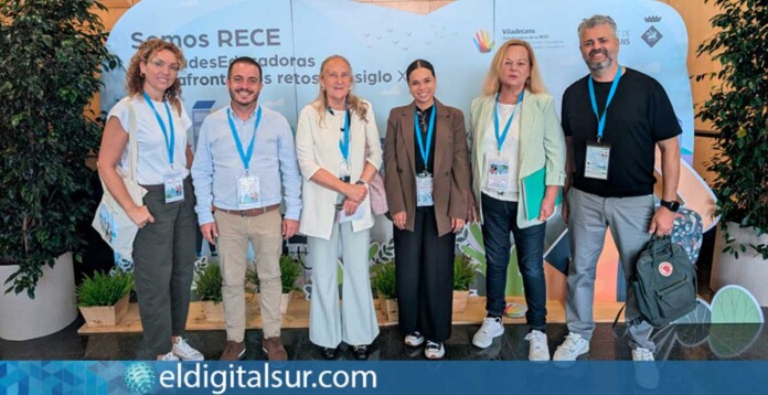 La concejala Coraima Afonso Navarro en el 17º Encuentro de la Red Estatal de Ciudades Educadoras en Viladecans, Barcelona