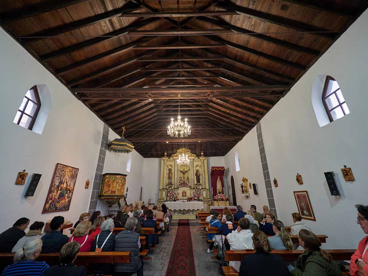 La iglesia de Chirche, en Guía de Isora, tras los trabajos de rehabilitación