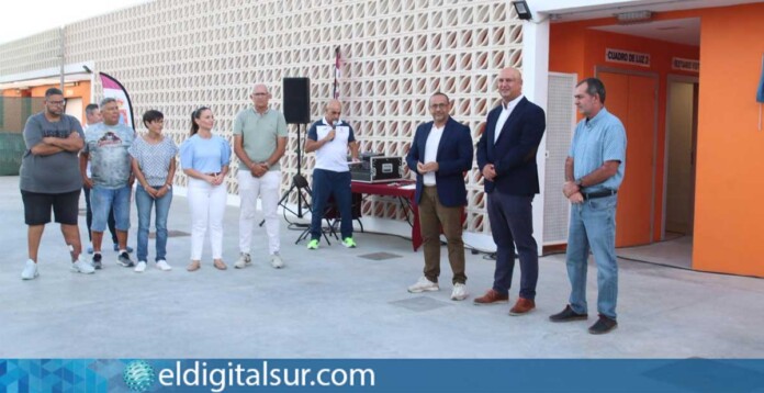 Inauguración de los vestuarios en las instalaciones deportivas de Los Abrigos en Granadilla de Abona.