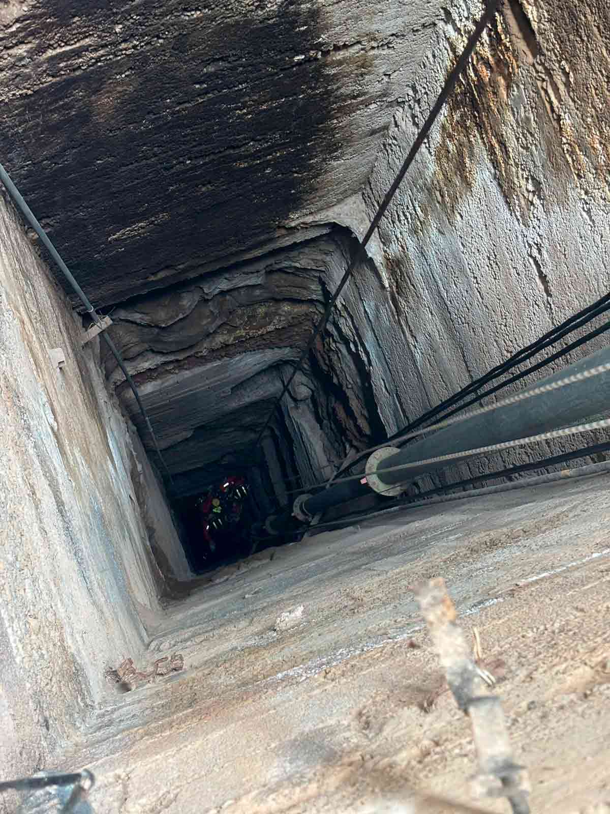 Pozo La Noria, en Valle de Guerra, donde se llevó a cabo el rescate inédito a 126 metros de profundidad 