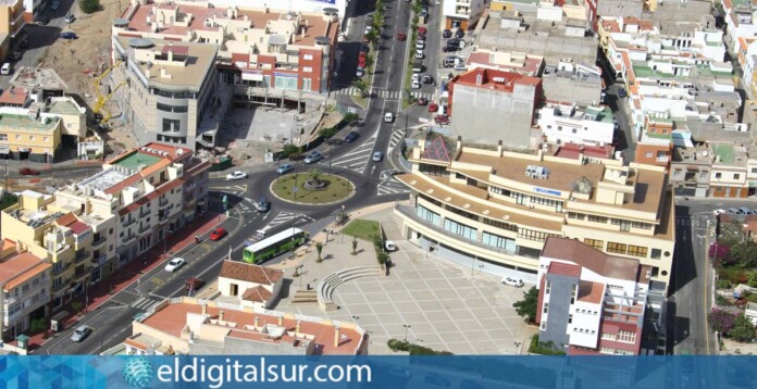 Vista aérea de San Isidro, en el municipio de Granadilla de Abona, al sur de Tenerife