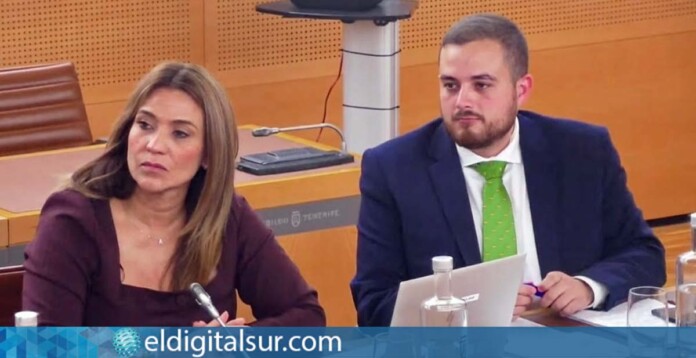 Los consejeros de VOX en el Cabildo de Tenerife, Ana Salazar y Naím Yánez
