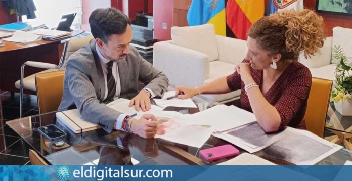 Lope Afonso, vicepresidente del Cabildo de Tenerife, y Sonia Hernández, consejera de Vivienda