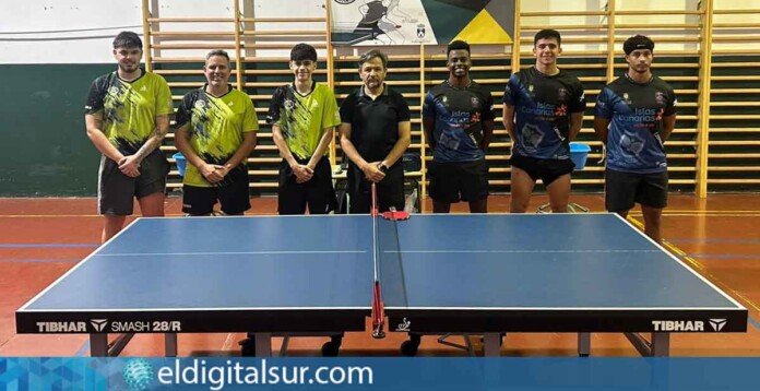 Instante del partido de División de Honor masculina entre el Portuense y el Tabor Añavingo