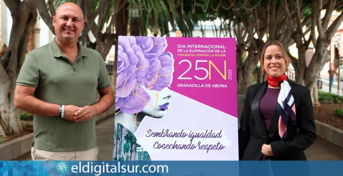 Presentación del 25N en Granadilla de Abona con Eudita Mendoza y José Domingo Regalado
