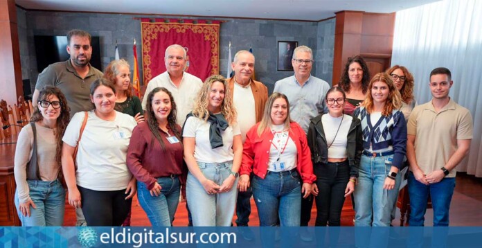 Efraín Medina durante la visita para evaluar el proyecto “San Miguel de Abona Avanza 2025”