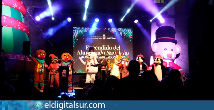 Encendido del alumbrado navideño en Granadilla