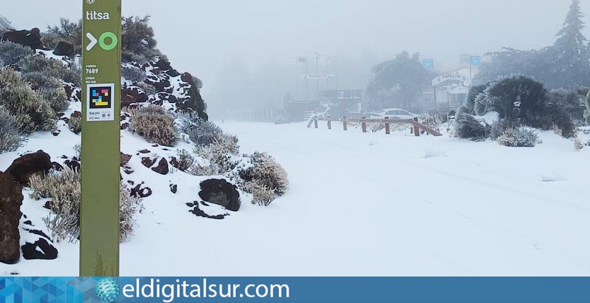 Nevada-Teide-191225 Nevada en el Parque Nacional del Teide
