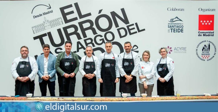 Presentación previa en Madrid del turrón más largo del mundo