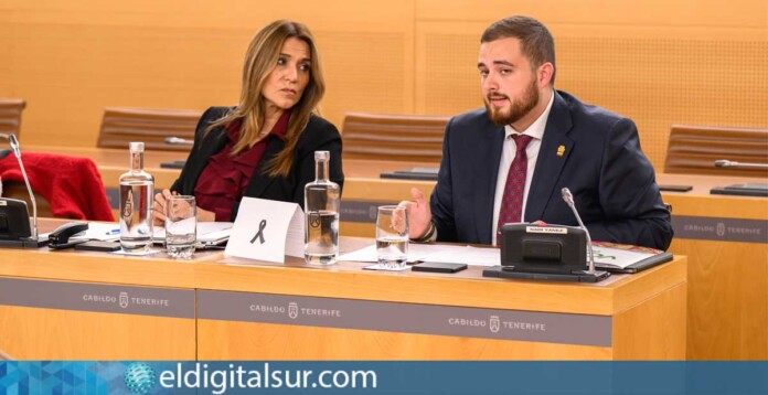 Los consejeros de VOX en el Cabildo de Tenerife, Ana Salazar y Naím Yánez / EDS