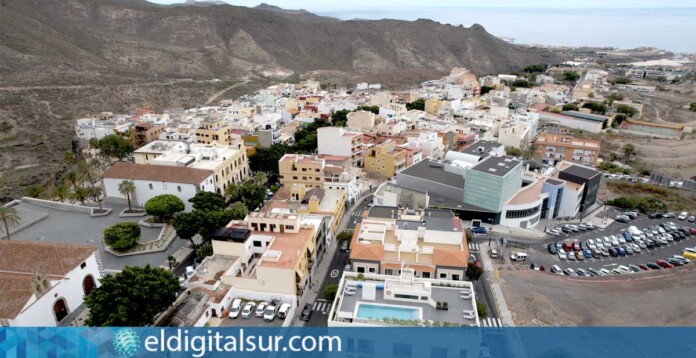 Vista aérea del municipio de Adeje
