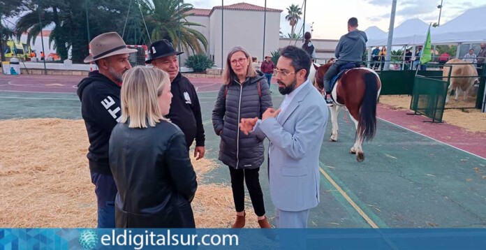 El concejal José Sanabria durante una actividad de dinamización del sector primario en Granadilla de Abona
