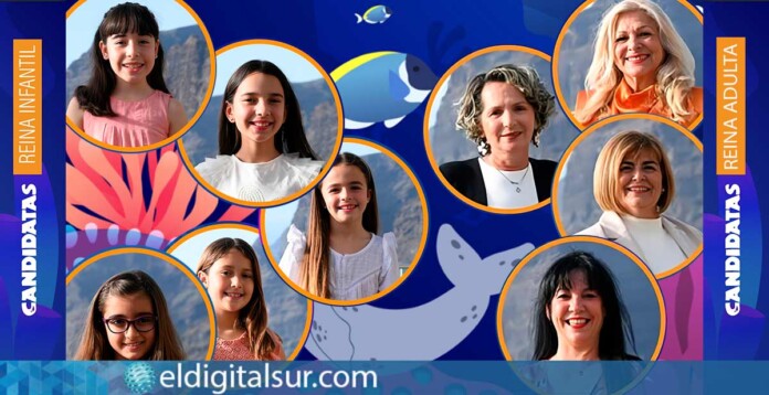 Candidatas a Reina Infantil y Reina de los Mayores del Carnaval de Los Gigantes 2026