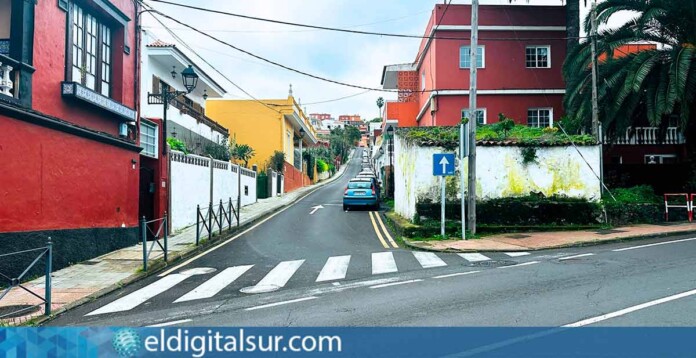 Esquina entre la calle Sebastián Machado y la carretera Tacoronte–Tejina