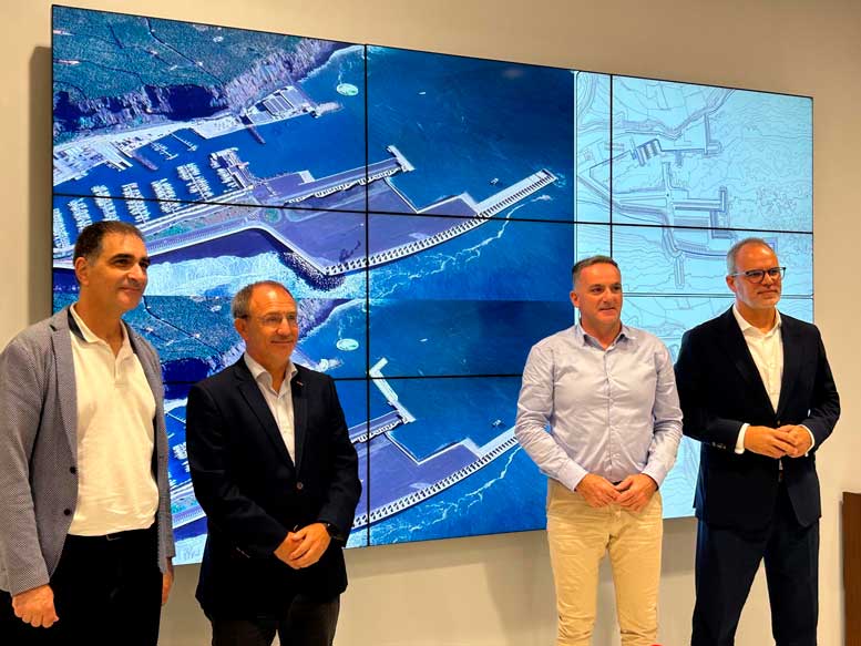 Reunión del proyecto de ampliación del puerto de Tazacorte