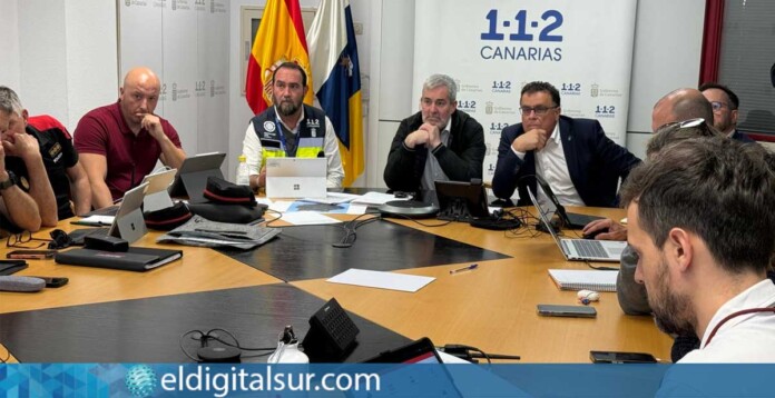 Clavio preside una reunión de seguimiento de la borrasca Therese