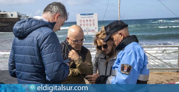 Epifanio Díaz Hernández y Mercedes Vargas Delgado supervisan distintos puntos de Adeje