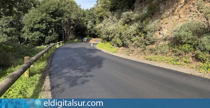 Obras de rehabilitación de la carretera TF-145 a su paso por Las Carboneras y Taborno