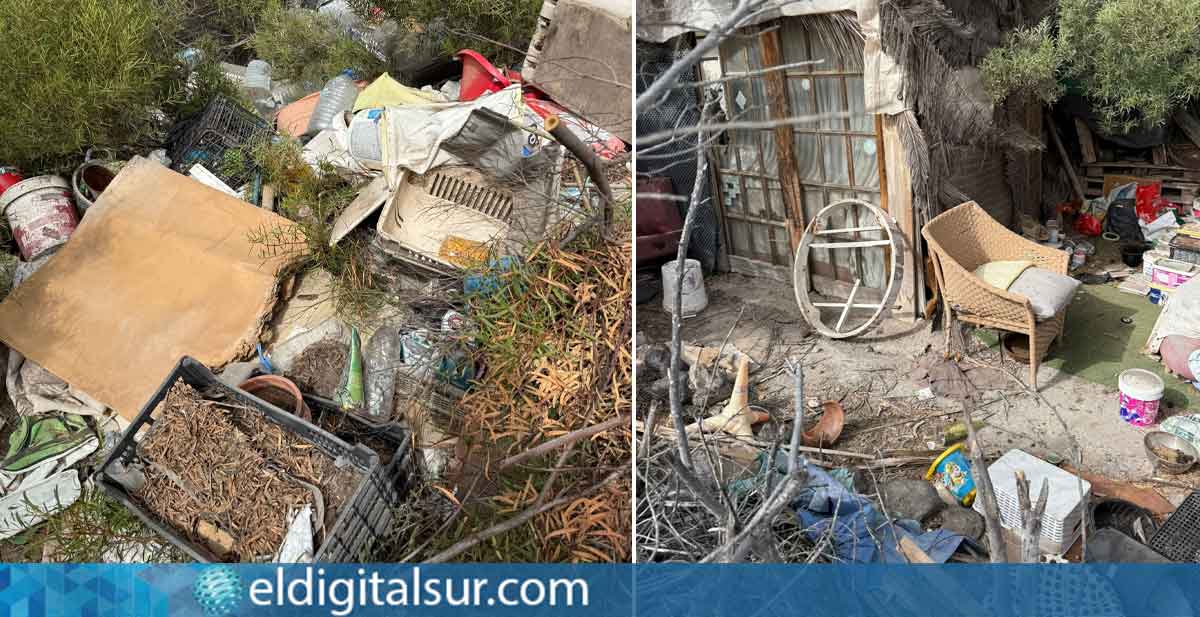 Residuos y enseres acumulados en una parcela municipal de La Mareta, en Granadilla de Abona / EDS