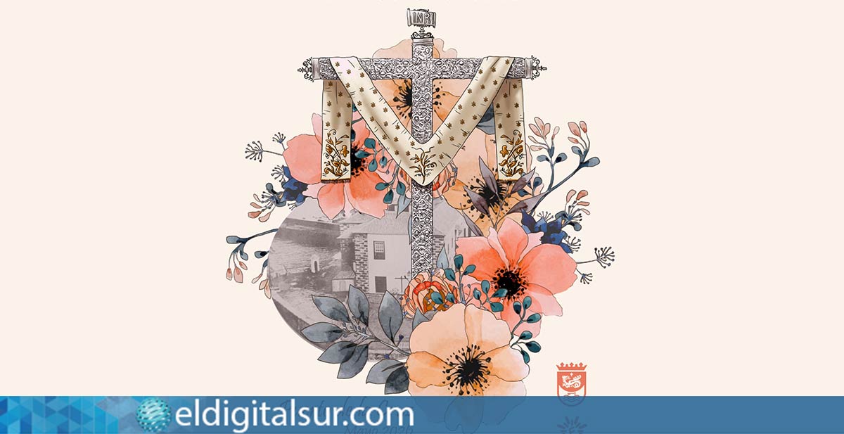 Cartel de las Fiestas Patronales de Puerto de la Cruz en honor a la Santa Cruz