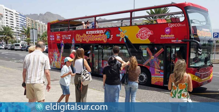 Guagua turística de Santa Cruz de Tenerife