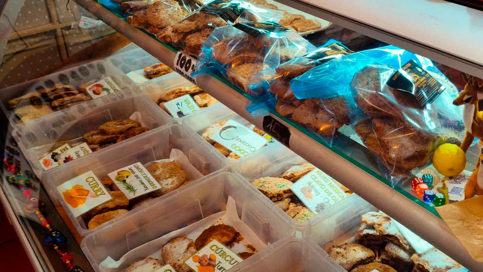 Galletas de gofio recién elaboradas
