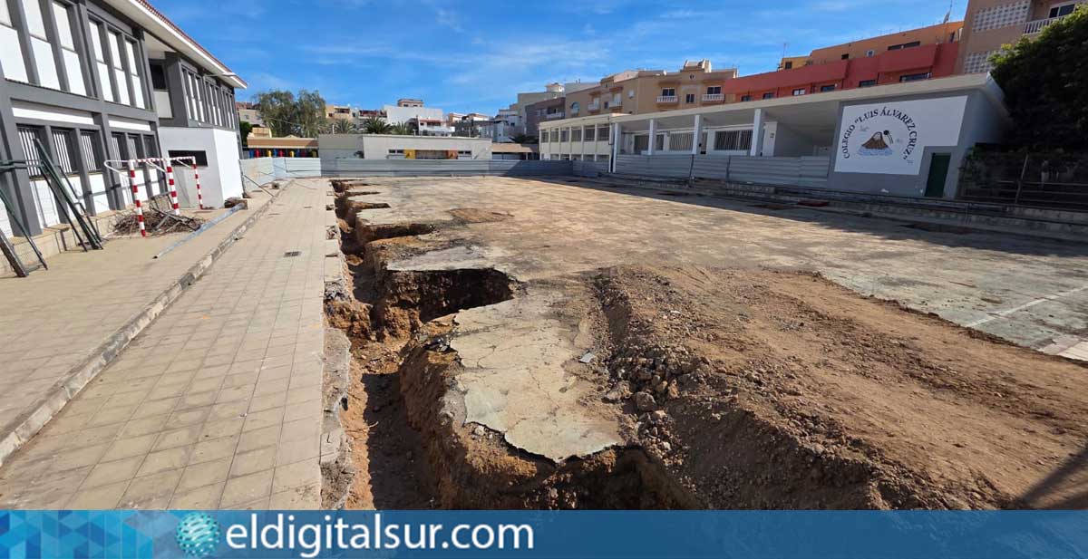 cancha-deportiva-del-CEIP-Luis-Álvarez-Cruz-en-Las-Galletas-300426 Obras en marcha en el CEIP Luis Álvarez Cruz, en Las Galletas