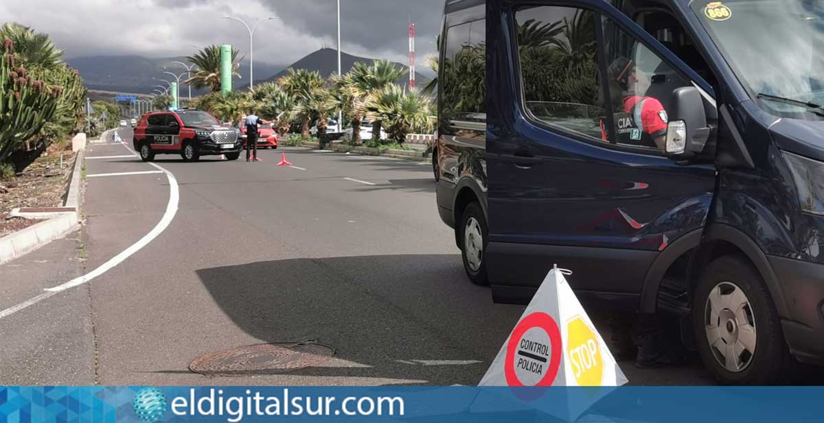 fectivos policiales realizando labores de vigilancia e inspección en el marco del operativo conjunto contra el intrusismo en el transporte público