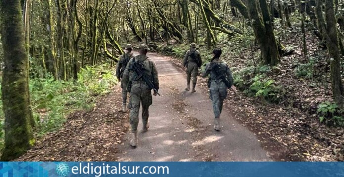 Efectivos militares durante un despliegue de vigilancia y disuasión