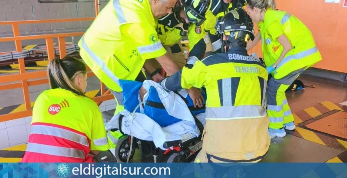 Persona caída en el foso de la ITV de San Miguel de Abona