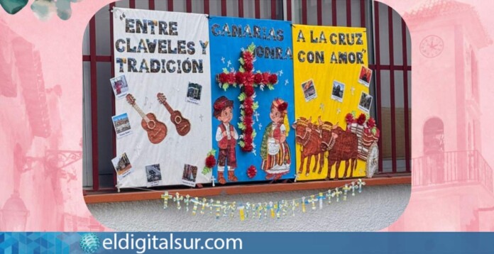 Creación del CEIP Tamaimo, segundo premio en la categoría de centros educativos del XI Concurso de Cruces Adornadas en Santiago del Teide