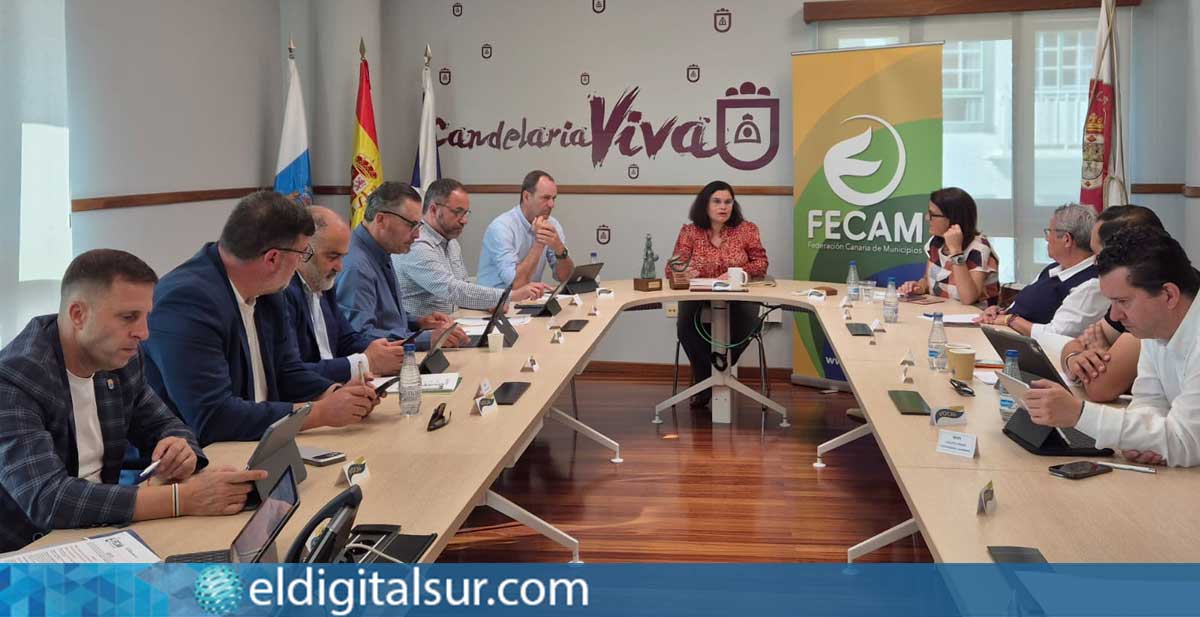 Reunión-del-Comité-Ejecutivo-de-la-FECAM-220526 Reunión del Comité Ejecutivo de la FECAM celebrada en Candelaria, donde se abordó la solicitud de un encuentro urgente con el Gobierno de Canarias para tratar el nuevo marco del FDCAN