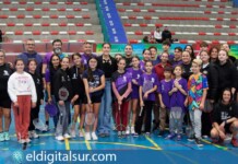 Carolina Marín durante su visita a Granadilla de Abona