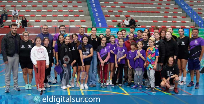 Carolina Marín durante su visita a Granadilla de Abona