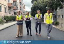 José Manuel Bermúdez, Carlos Tarife y Zaida González destacan las nuevas obras de asfaltado en La Salud