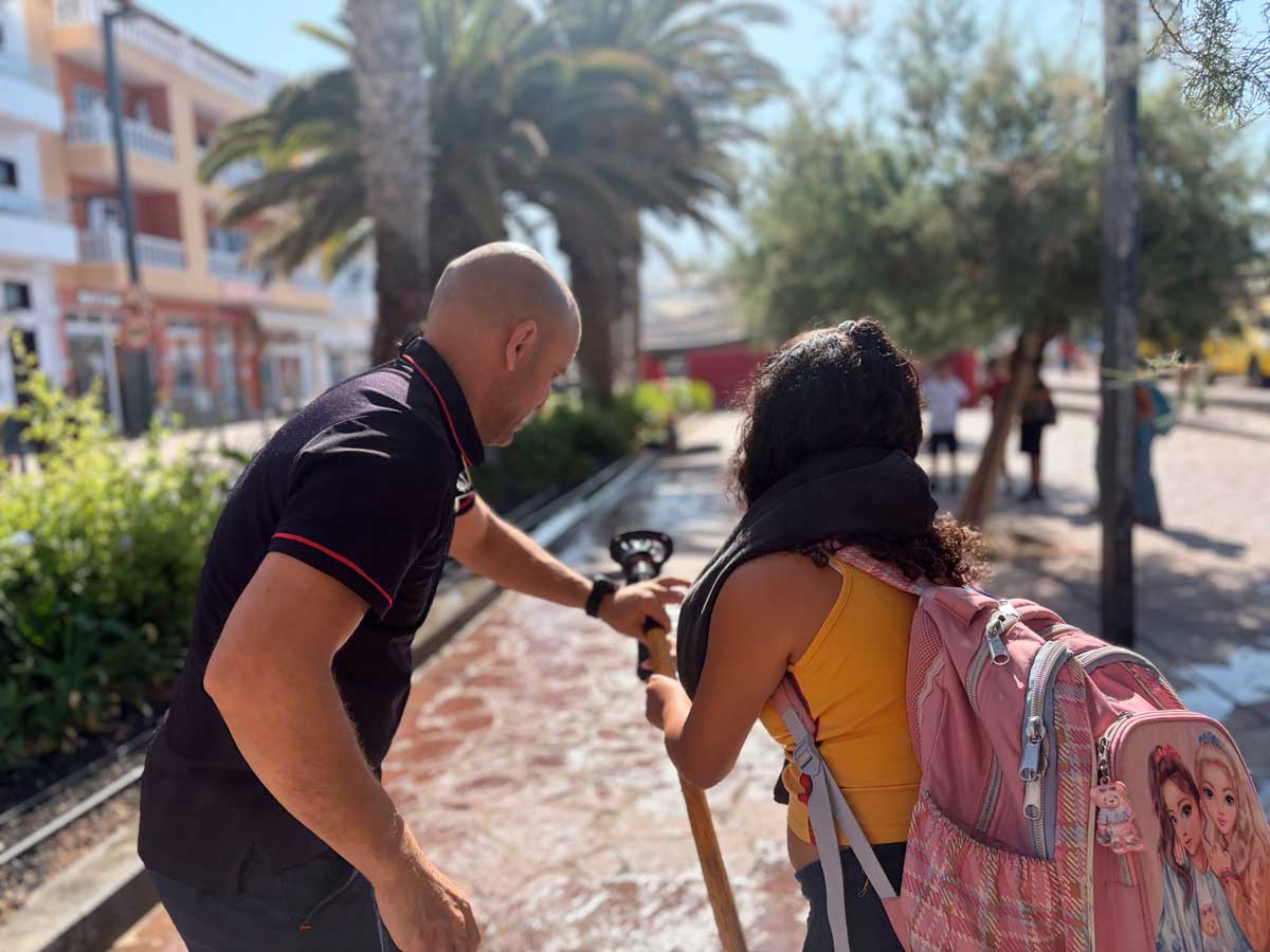 Escolares de Guía de Isora participaron en talleres prácticos / Bomberos de Tenerife