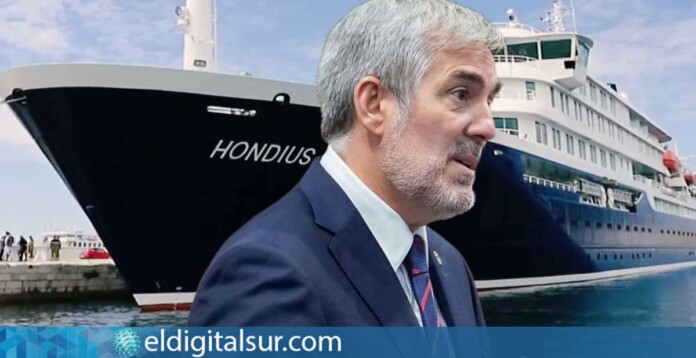 fernando-clavijo-mv-hondius-070526 Fernando Clavijo, durante su comparecencia tras la reunión entre el Gobierno de Canarias y el Estado por la llegada del crucero Hondius afectado por hantavirus
