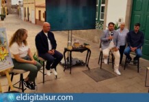 Presentación de las Fiestas Mayores de Granadilla de Abona 2026 con el alcalde José Domingo Regalado, el concejal Carlos Abismael Díaz Barreto y los vecinos pregoneros