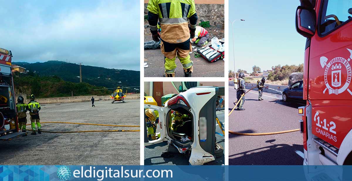 Actuaciones-Bomberos-de-Tenerife-220626 Efectivos de Bomberos de Tenerife durante intervenciones