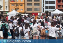 Vecinos y alumnado participan en la VII Feria de la Salud de Granadilla en El Médano