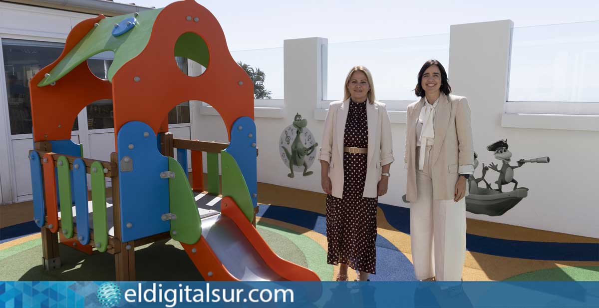 La nueva zona de juegos, descanso y terraza del HUC