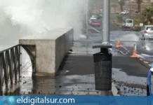 Inundaciones en Las Galletas en una foto de archivo