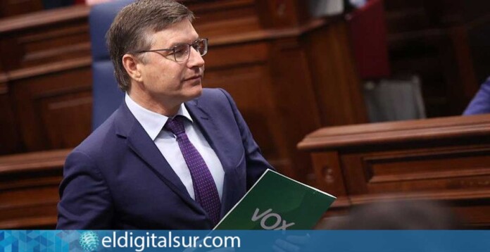 Nicasio Galván, portavoz del grupo parlamentario VOX en el Parlamento de Canarias / EDS