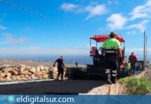Trabajos de reasfaltado